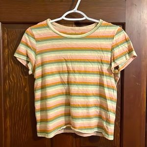 American Eagle striped crop top
